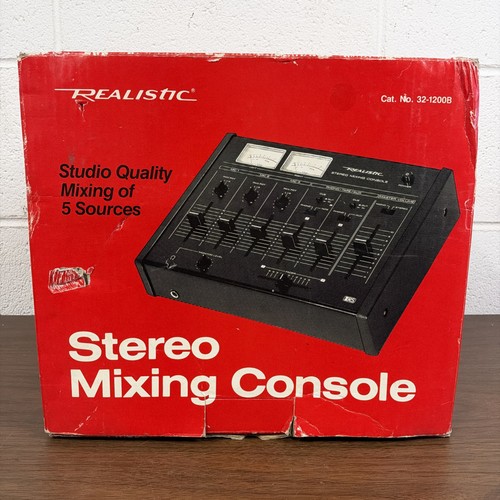Console mixaggio stereo